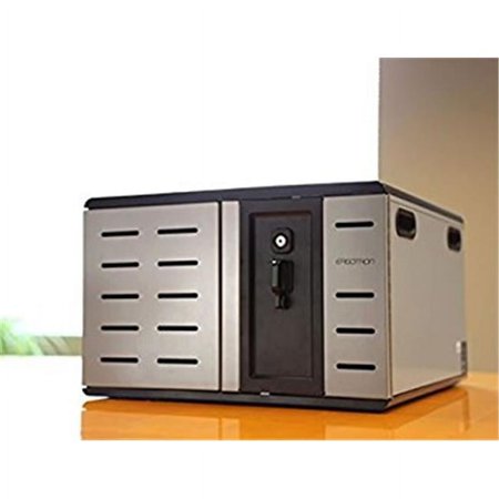 UPC: 0698833048094 | Ergotron DM12-1012-1 Zip12 Charging Desktop Cabinet – Cabinet unit for 12 tablets / notebooks – steel – black  silver – screen size: up to 14 inch