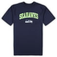 thumbnail image 2 of Men's Concepts Sport College Navy/Heather Gray Seattle Seahawks Big & Tall Top & Pajama Pants Sleep Set, 2 of 3