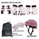 thumbnail image 4 of Kit 8 Coderas Rodilleras Protección Casco Patinaje Para Y. ., 4 of 5