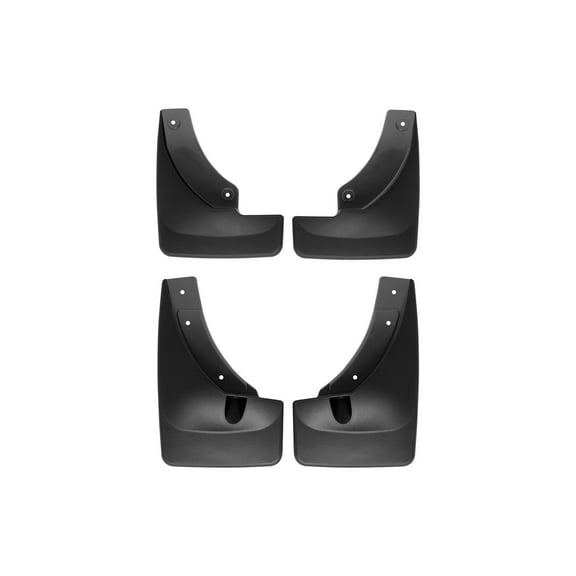 WeatherTech Custom No Drill Splash Guard MudFlaps compatible with Ford Escape Hybrid, Escape, Escape Plug-In Hybrid, Front & Rear Set - Black