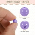 thumbnail image 2 of Uxcell 200pcs Purple Acrylic Round Beads 8mm Dia 1.9mm Hole Plastic Resin Smooth Balls Loose Bead  for Jewelry Making Bracelets Necklace Earrings DIY, 2 of 7