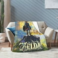 thumbnail image 4 of The Legend Of Zelda Blanket Fuzzy Plush Bed Blanket Cozy Fluffy Air Condition Quilt For Adults Kids, 4 of 6