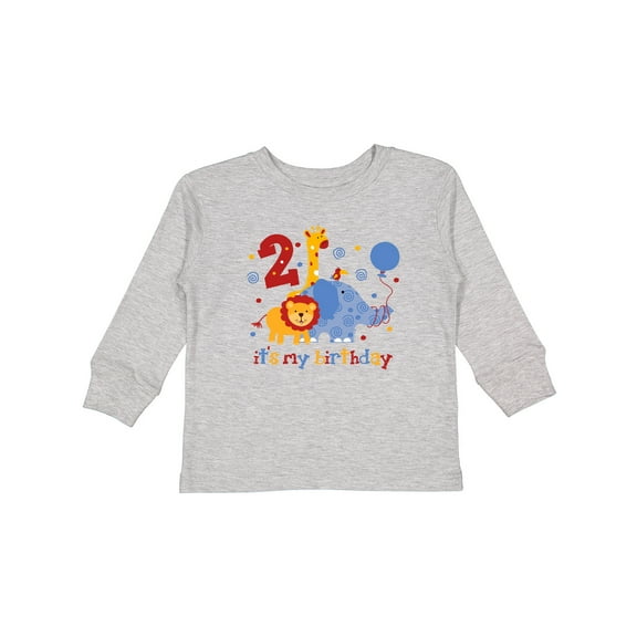Inktastic Safari 2nd Birthday Boys or Girls Long Sleeve Toddler T-Shirt