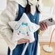 thumbnail image 4 of Bolsa de felpa Kawaii Sanrio My Melody pentagrama para mujer, estudiante, hermana suave, Cinnamoroll, Kuromi Star, regalo, 2023, 4 of 4