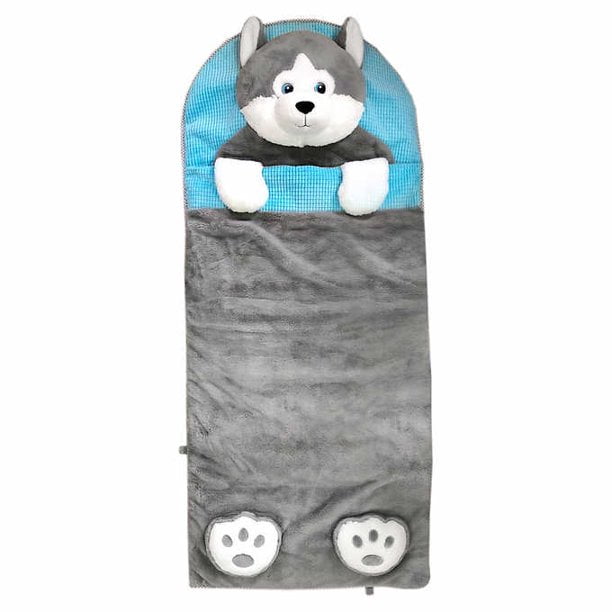 Hugfun Kids Sleeping Bag Husky Dog Super Soft - Barely Used