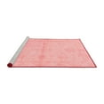 thumbnail image 2 of Ahgly Company Machine Washable Indoor Round Abstract Red Modern Area Rugs, 7' Round, 2 of 4
