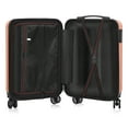 thumbnail image 3 of Luggage Waterproof Trolley Case with Hidden Hooks Spinner Luggage with Cosmetic Case (20 inch + 14 inch) Rose Gold, 3 of 9