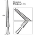 thumbnail image 2 of Ring Sizer Measuring Tool,aluminum Ring Mandrel And Finger Gauges, 2 of 5