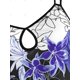 thumbnail image 3 of Floral hombro abierto con tiras más tapa del tamaño Rosegal Camisetas tallas grandes, 3 of 5
