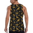 thumbnail image 3 of Gaeub Hohey Bee Golden Embroidery Men's Athletic Tank Top, Workout Sleeveless Shirts, Running Tank Tops for Gym, Running, Training - Small, 3 of 9