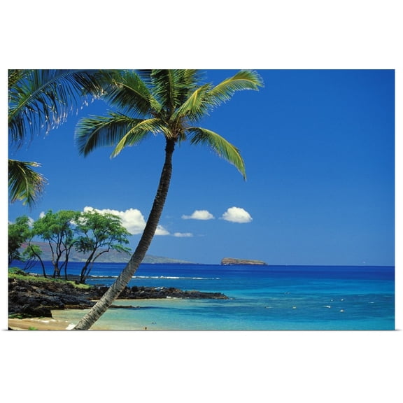 Great BIG Canvas | "Hawaii, Maui, Island Of Kahoolawe And Molokini Viewed From Makena" Art Print - 24x16
