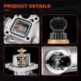thumbnail image 6 of Engine Coolant Thermostat Housing Assembly with Sensor Full Aluminum Compatible with Chevy Cruze 2011-2016, Sonic 2012-2018, Trax 2013-2020 1.6L 1.8L, 6 of 7