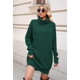thumbnail image 2 of LAICAIW Robe Chandail Longue Ample à Col Roulé Oversize pour Femmes, 2 of 7