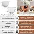 thumbnail image 3 of Copper Color 18/8 Stainless Mixing Bowl for Kitchen Aid 4.5-5 Qt Tilt Head Mixer, Heavy Duty Extra Mixer Bowl Fits K45SS KSM75, KSM90, KSM150, Dishwasher Safe, Silicone Scraper, Ergonomics Handle, 3 of 6