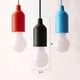 thumbnail image 4 of 4pcs batería portátil LED luces de cordón del tirón Luces de la noche bombilla moderna luces colgantes del bulbo (negro), 4 of 5