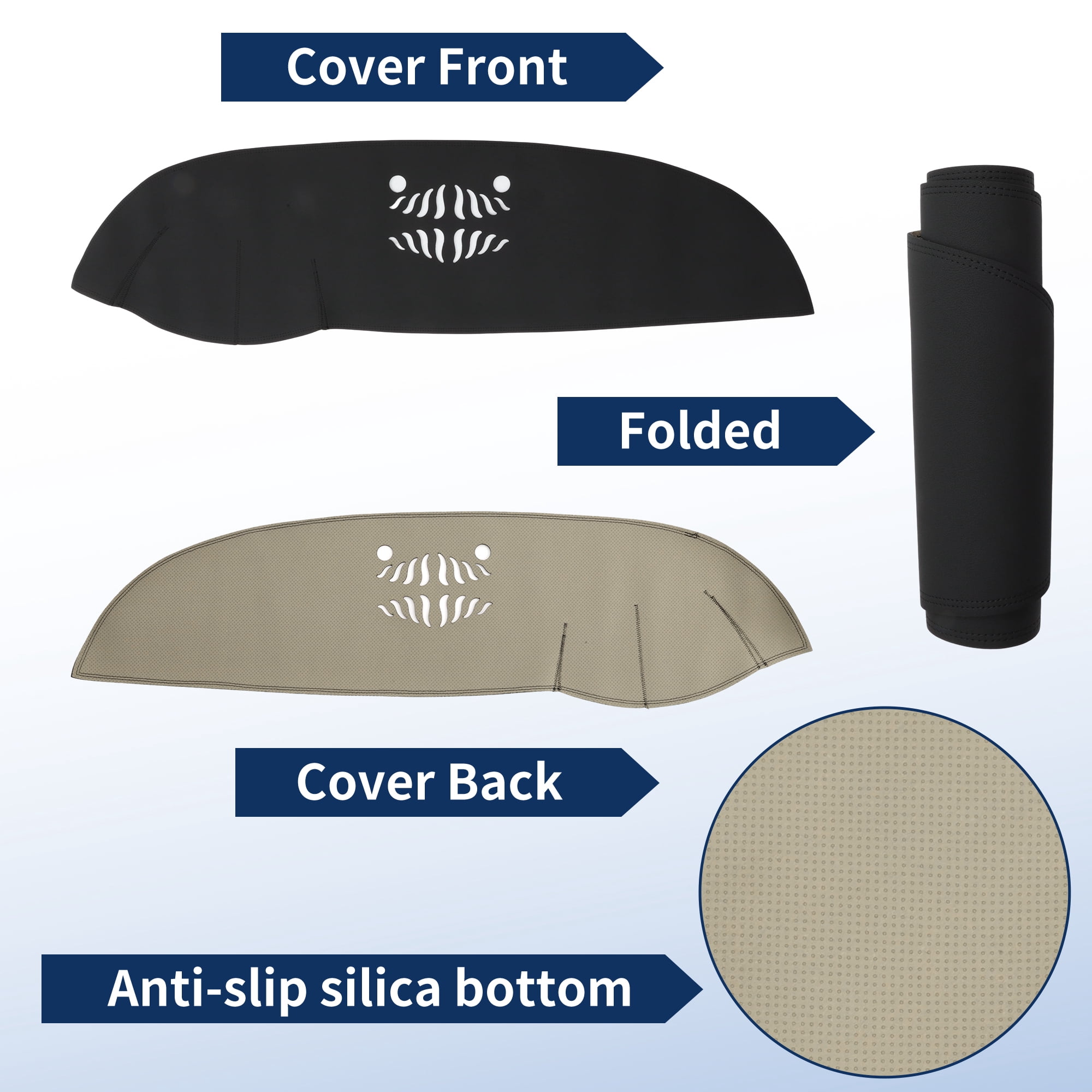 Unique Bargains Durable Dash Cover for KIA Sorento 2015-2018 without HUD for Car Interior