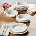 thumbnail image 6 of The Pioneer Woman Vintage Lace 12-Piece Ceramic Dinnerware Set, Linen, 6 of 9