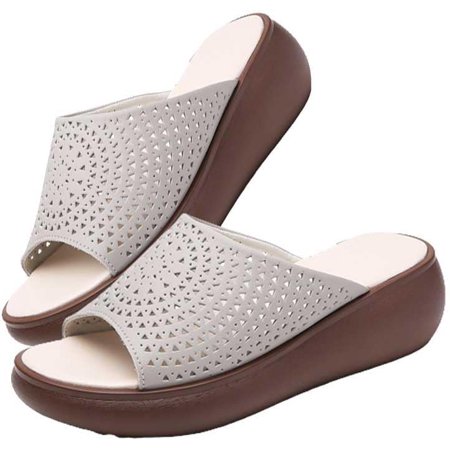 

Ladies Platform Sandals Casual Fashion Wedge Summer Beach Shoes Comfortable Lightweight Ladies Slippers-Z Shape Ladies Rhinestone Wedge Sandals