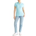 thumbnail image 2 of Polo Aéropostale Aero Solid A87 para mujer, color azul topacio, talla M, 2 of 2