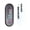 F, variant on Stick-On Mini Waterproof Car Clock for Motorcycle and Auto with Built-In Button Battery and About 1-Year Battery Life