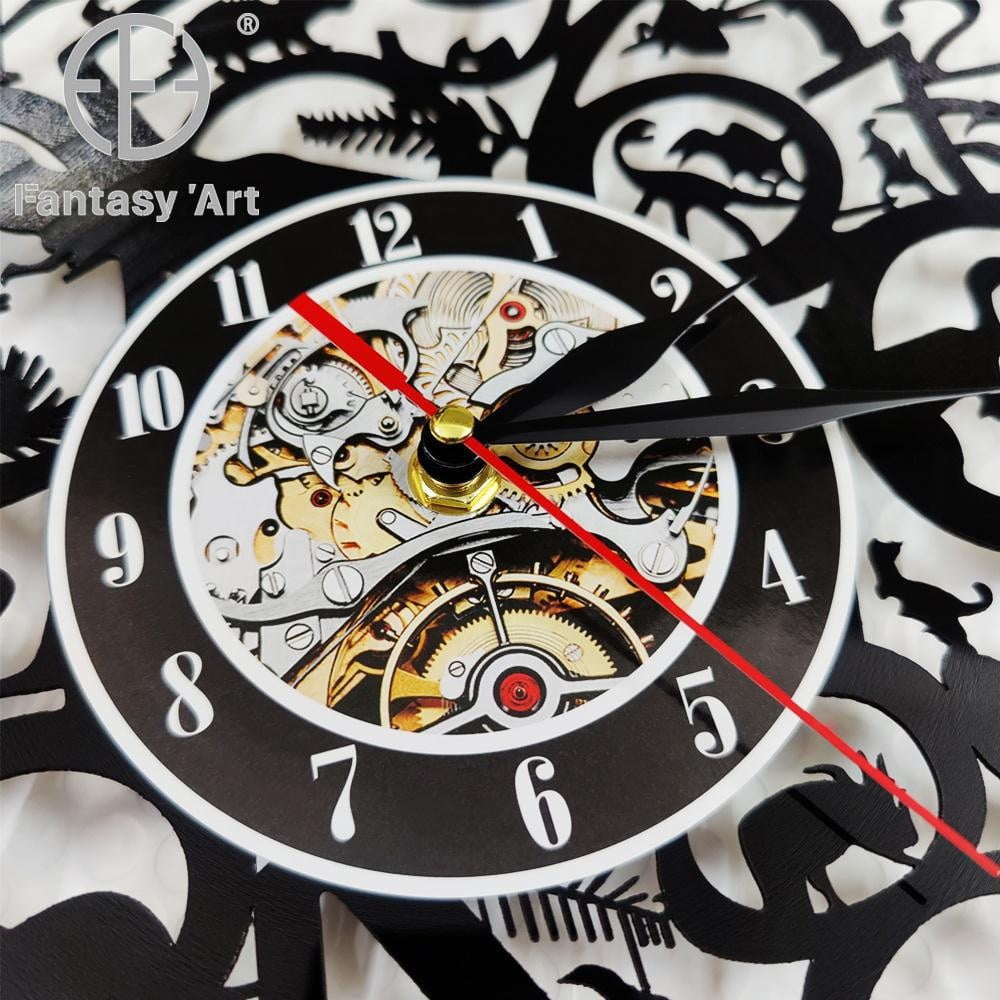 Joggers Runners Wall Art Wall Clock Running Track and Field Sports Vinyl Record Wall Clock Cross Country Runners Retro Clock