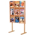 thumbnail image 1 of Wooden Mallet MM9-FSLO Divulge 9 Magazine Floor Display - Light Oak, 1 of 1