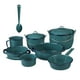 thumbnail image 1 of Cinsa Bateria de cocina Superior de Acero Vitrificado 10 Piezas Verde Aqua, 1 of 6