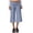 AH08-Dark Blue, variant on Women'S Casual Wide Leg Cropped Pants Low Rise Fold Over Stripped Stretch Gaucho Pants For Summer Beach Holiday Streetwear Dark Blue M