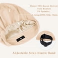 thumbnail image 4 of Gorro de pelo Fittia Satin para dormir, correa antideslizante, color topo, 4 of 6
