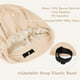 thumbnail image 4 of Gorro de pelo Fittia Satin para dormir, correa antideslizante, color topo, 4 of 6