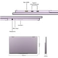 thumbnail image 4 of TUTT Wireless 15.6" FHD Portable Monitor (23.8" Dual) Folding Triple Screen Extender Plug and Play | All Devices, 4 of 15