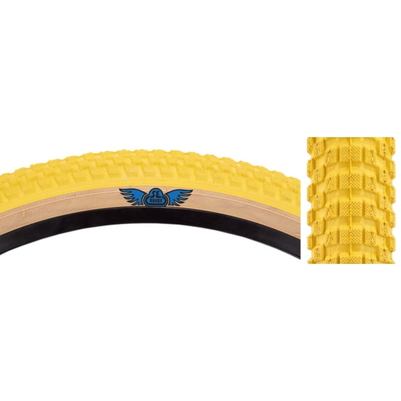 SE Bikes Cub 26 x 2.0 Clincher Wire TPI 65 Yl/Skn Reflective BMX Bike Tire