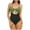 Green, variant on Admvng Swim Suits For Women Color Block Twist Front One Piece Swimsuit High Cut Tummy Control Bathing Suit S-2XL