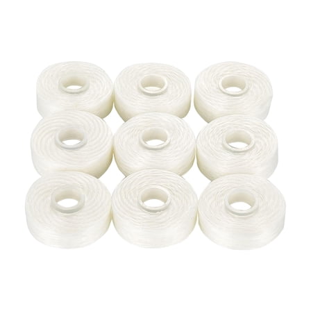 Wswqop 9 Pieces Flat Wires Flosser Replacement Core, Floss Refill Floss 50M Each White.
