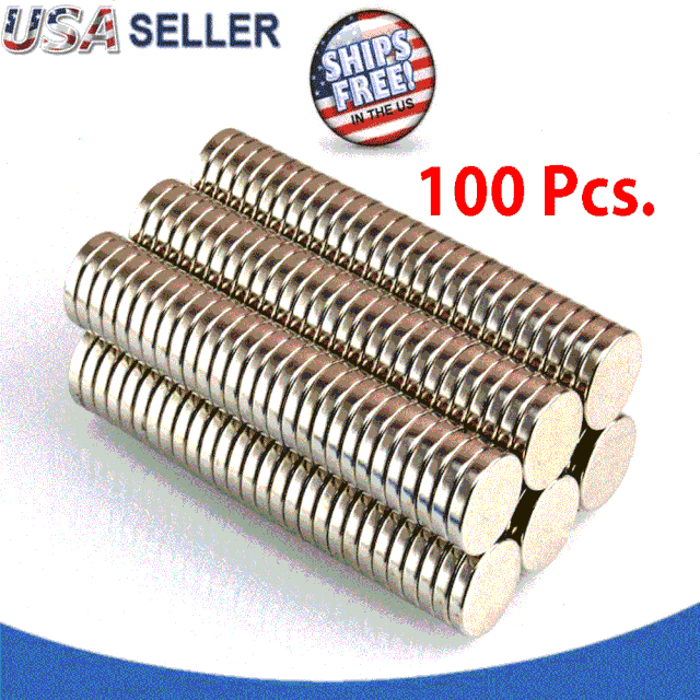 5-100Pcs Super Strong Round Magnets Multi-Size Rare-Earth Neodymium N35 Powerful 