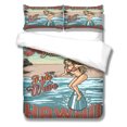 thumbnail image 1 of Dibujos animados Cubierta de acolchado Hogar Essentials Conjuntos de ropa de cama Cubiertas de almohadas Multicolor Múltiples Tamaño Edredón Set Adolescente Boy Regalos S 3 Piezas Advancent HA011561-04, 1 of 7