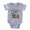 Heather Grey, variant on CafePress - Clown Around 1St Birthday - Cute Infant Baby Football Bodysuit
