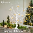 thumbnail image 4 of Glasseam 12 Pcs Hanging Glass Globes Tealight Candle Holder, 3.14" Clear Tea Light Holders Unity Ball Ornaments Flower Aquarium Globe Small Orbs for Wedding Centerpieces Advent Christmas H, 4 of 7