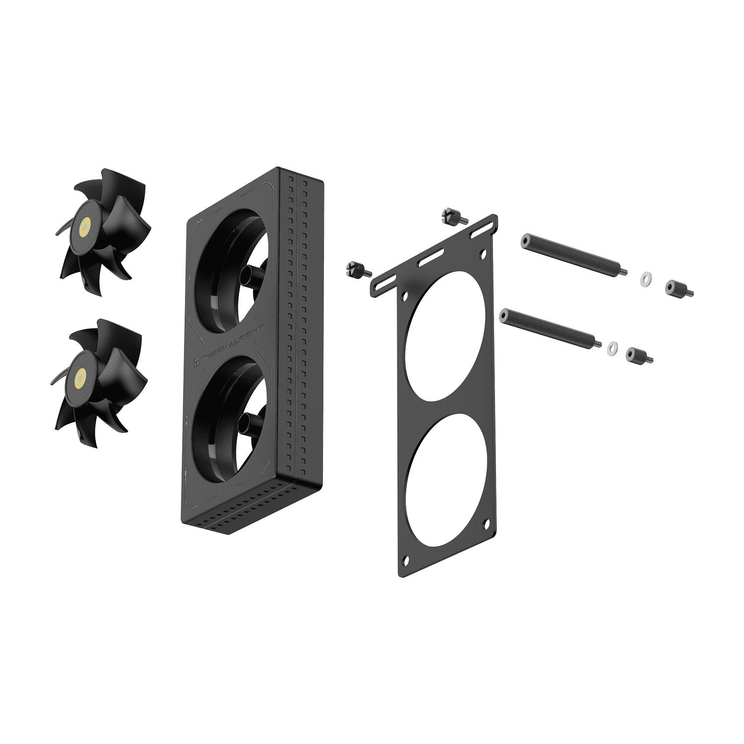 Thermalright MC-2 ARGB Black Dual-fan high-performance Memory Cooler,Noise reduction design