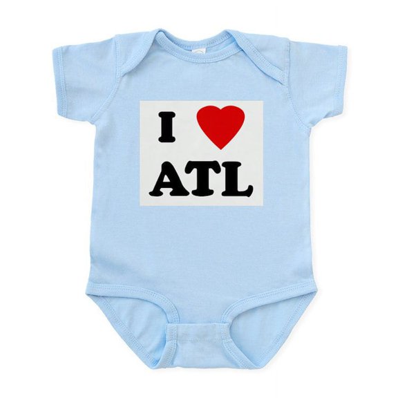 CafePress - I Love ATL Infant Bodysuit - Baby Light Bodysuit, Size Newborn - 24 Months