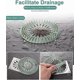 thumbnail image 4 of Silicone Hair Catcher for Shower and Bathtub, 5-Pack Drain Cover Accessories for Easy Cleaning and Clog Prevention, 4 of 5