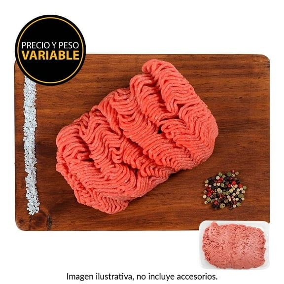 Molida de res 80/20 por kg  peso aprox por charola 700 a 800 g