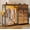 Brown, variant on 49.2" W Dresser with Hanging Rack & 6 Fabric Drawers for Bedroom, Featuring LED Lights and Charging Station, White Fabric Dressers & Chest of Drawers with Grid Panel & 4 Hooks, Wooden Top