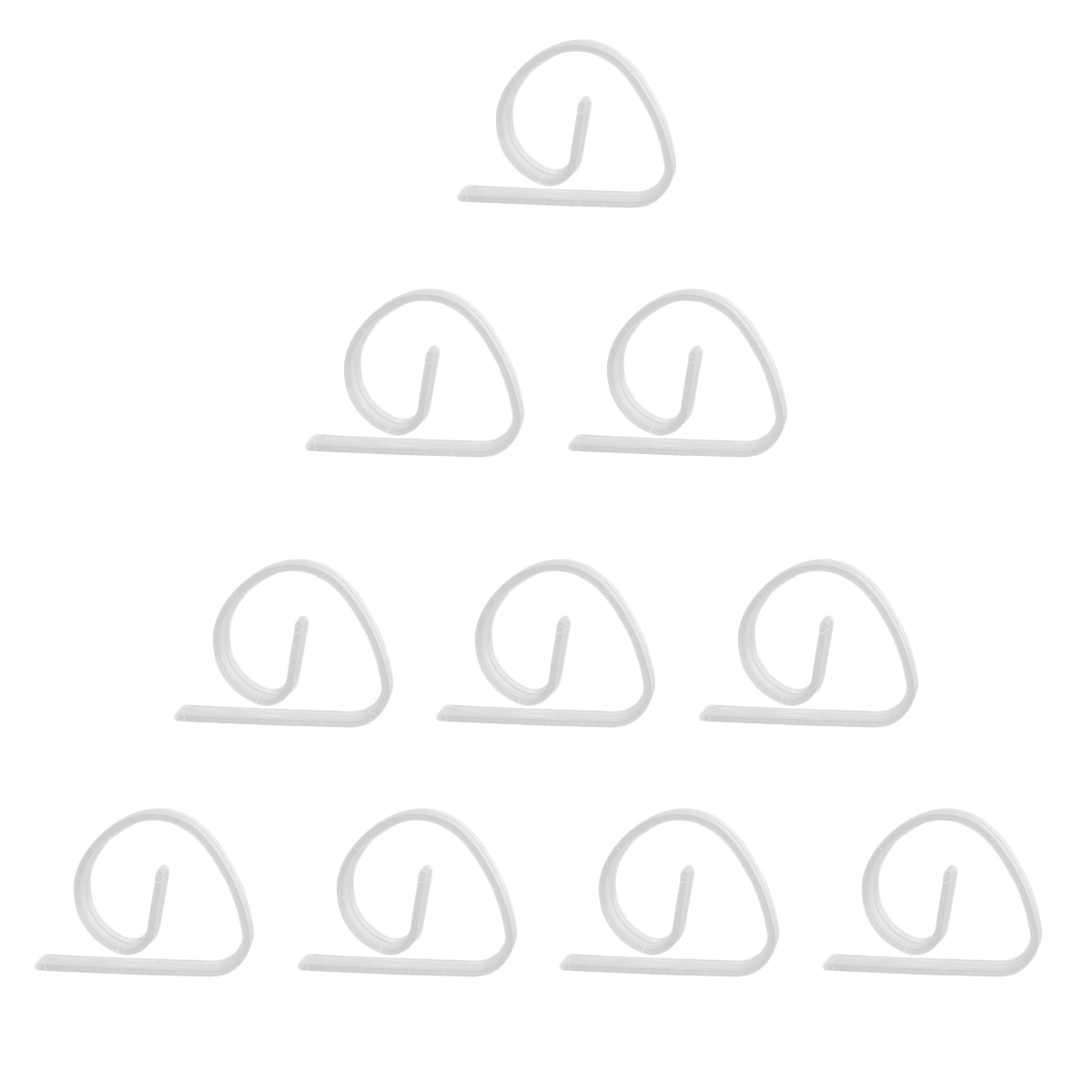 10PCS Plastic Transparent Tablecloth Clips ABS Clear Table Cloth Clamps