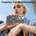 thumbnail image 5 of Allytechgroup Phone Case for Apple iPhone 16 Pro, Slim Fit Magnetic Back Cover Compatible with Mag-Safe Shockproof & Anti-Scratch iPhone 16 Pro Case Cover for Women Men,Black, 5 of 7