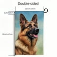 thumbnail image 3 of Heduofu German Shepherd Dog House Flags Double Sided Portrait on Old Vintage Color Grunge Paper Yard Flags Spring Summer Farmhouse Seasonal Outdoor Flag White, 3 of 6