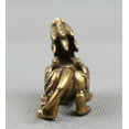 thumbnail image 4 of Bronze Animal Kylin Chi-lin Qilin Pixiu Pi Xiu Beast Statue2.2" Curio Chinese, 4 of 5