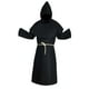 thumbnail image 3 of Túnica medieval de fraile, traje, capa, ropa, atuendo, túnica de sacerdote, túnica de fraile, túnica de monje Negro, 3 of 9