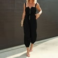 thumbnail image 2 of Kmdttou Up to 50% off! Women's Fashion Solid Color Casual Suspender Jumpsuit on Clearance!, 2 of 8