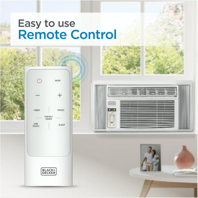 BLACK+DECKER BD10WT6 Window Air Conditioner with Remote Control, 10000 BTU,  Cools Up to 450 Square Feet, White